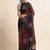 Maroon Digital Print::Embellished::Embroidered Lycra Blend Bollywood Saree With Blouse
