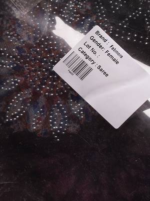 Wine Digital Print::Embellished::Embroidered Lycra Blend Bollywood Saree With Blouse 10