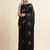 Black Embellished::Embroidered Chiffon Bollywood Saree With Blouse