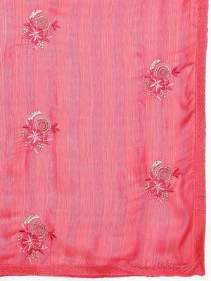 Cherry Embellished::Embroidered Chiffon Bollywood Saree With Blouse 7