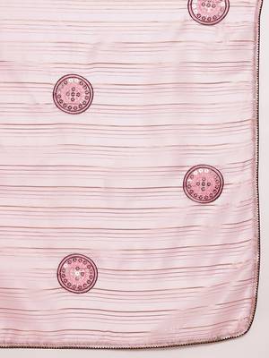 Pink Embellished::Embroidered Organza Bollywood Saree With Blouse 7