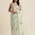 Bottle Green Embellished::Embroidered Organza Bollywood Saree With Blouse