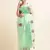 Mint Green Embellished::Embroidered Organza Bollywood Saree With Blouse