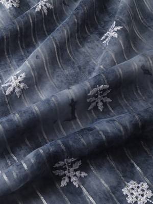Grey Embellished::Embroidered Organza Bollywood Saree With Blouse 8