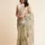 Green Embellished::Embroidered Organza Bollywood Saree With Blouse