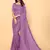 Purple Color Sequins Embroidered Bollywood Georgette Saree With Blouse
