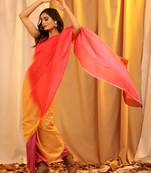 Silk Land  Multicolored  Printed Soft Silk Blend Saree 