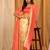 Silk Land  Red  Woven Design Art Silk Saree 