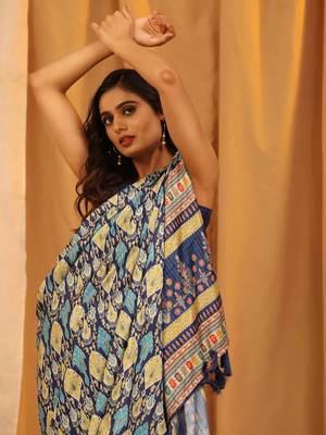 Silk Land  White  Woven Design Art Silk Saree  5