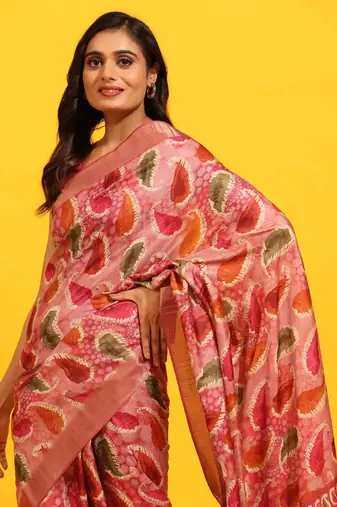 Silk Land  Green  Woven Design Art Silk Saree 