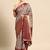 Silk Land  Off White  Digital Printed Art Silk Saree 