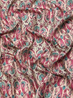 Silk Land  Off White  Digital Printed Art Silk Saree  5