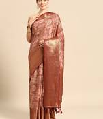 Silk Land  Maroon  Digital Printed Art Silk Saree 