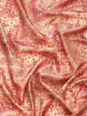Silk Land  Maroon  Digital Printed Art Silk Saree  5