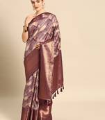 Silk Land  Beige  Digital Printed Art Silk Saree 