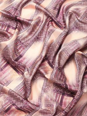 Silk Land  Beige  Digital Printed Art Silk Saree  5