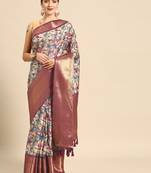 Silk Land  Multicolored  Digital Printed Art Silk Saree 