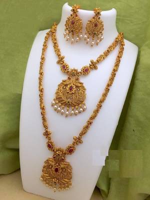 Temple Necklace Set for Festive Elegance 1