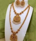 Temple Necklace Set for Festive Elegance