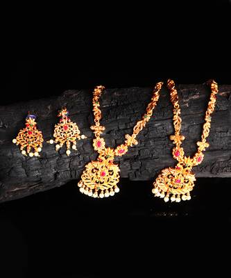 Temple Necklace Set for Festive Elegance 5
