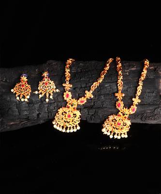 Temple Necklace Set for Festive Elegance 6