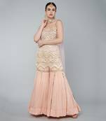 Gold embellished gharara set