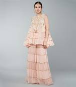 Gold embellished plazzo set