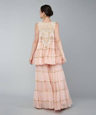 Gold embellished plazzo set 5