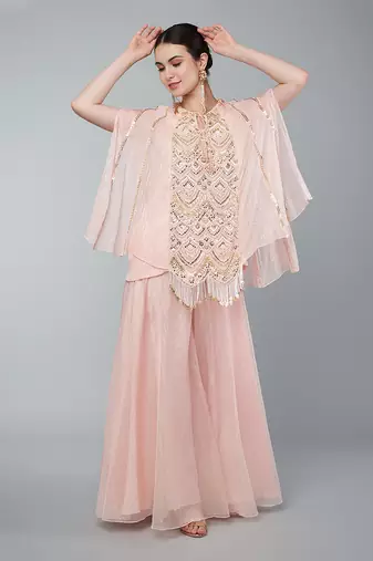 Gold embellished tunic set