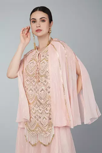 Gold embellished tunic set