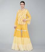 Orange  gharara set