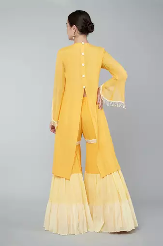 Orange  gharara set