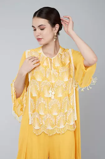 Orange  gharara set
