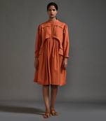 Rust safari short dress