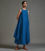 Blue vari aakar dress