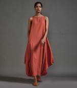 Rust vari aakar dress