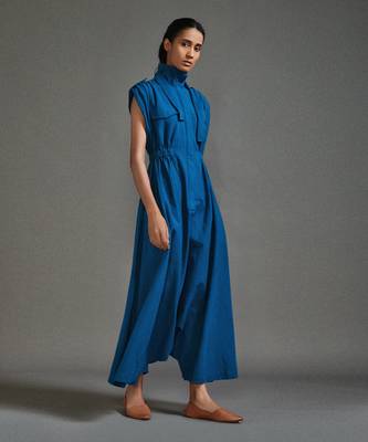 Blue safari safari jumpsuit 2