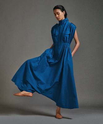 Blue safari safari jumpsuit 4