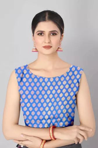 Silk Land  Pink   Woven Design Silk Blend Saree 
