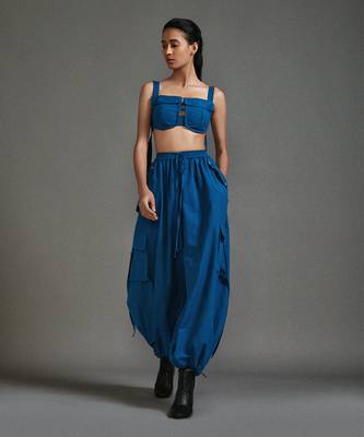 Blue cargo pants 2