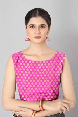 Silk Land  Mehndi   Woven Design Faux Banarasi Silk Saree  4