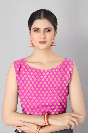 Silk Land  Mehndi   Woven Design Faux Banarasi Silk Saree 