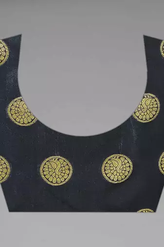 Silk Land  Black   Embellished Silk Blend Saree 