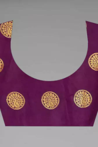 Magenta   Embellished Silk Blend Saree 