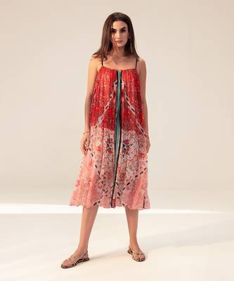 Samara red and pink cami dress 1