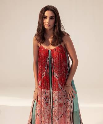 Samara red and pink cami dress 2
