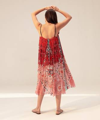 Samara red and pink cami dress 5