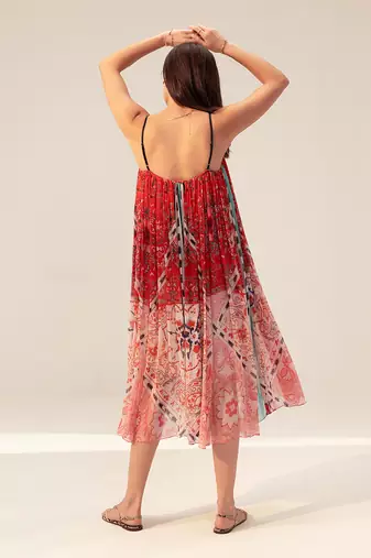 Samara red and pink cami dress