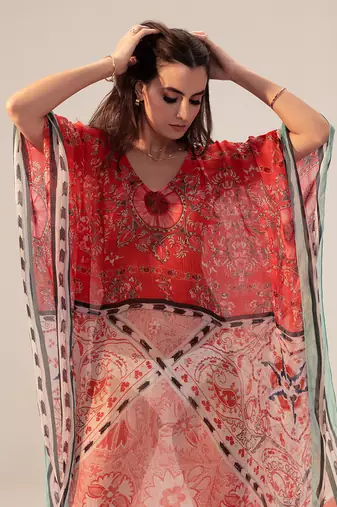Samara red and pink cami dress