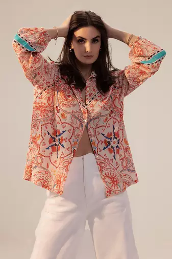 Samara pink boho top